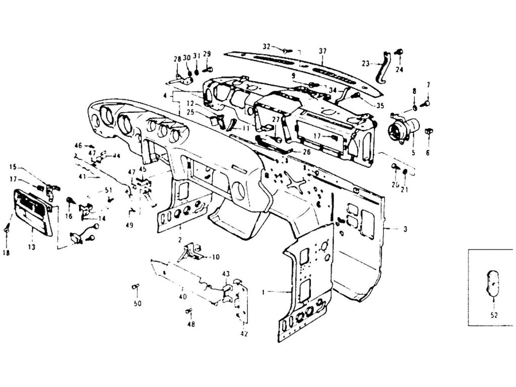 Dash Panel, Side & Instrument