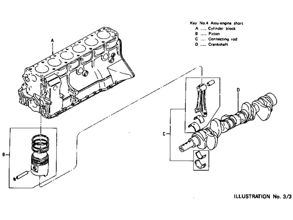 Engine Assembly L24, L26 (To Nov.-'74)