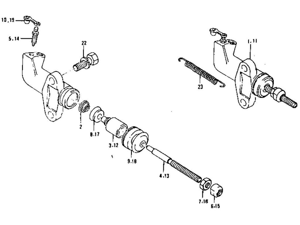 Clutch Operating Cylinder & Repair Kit