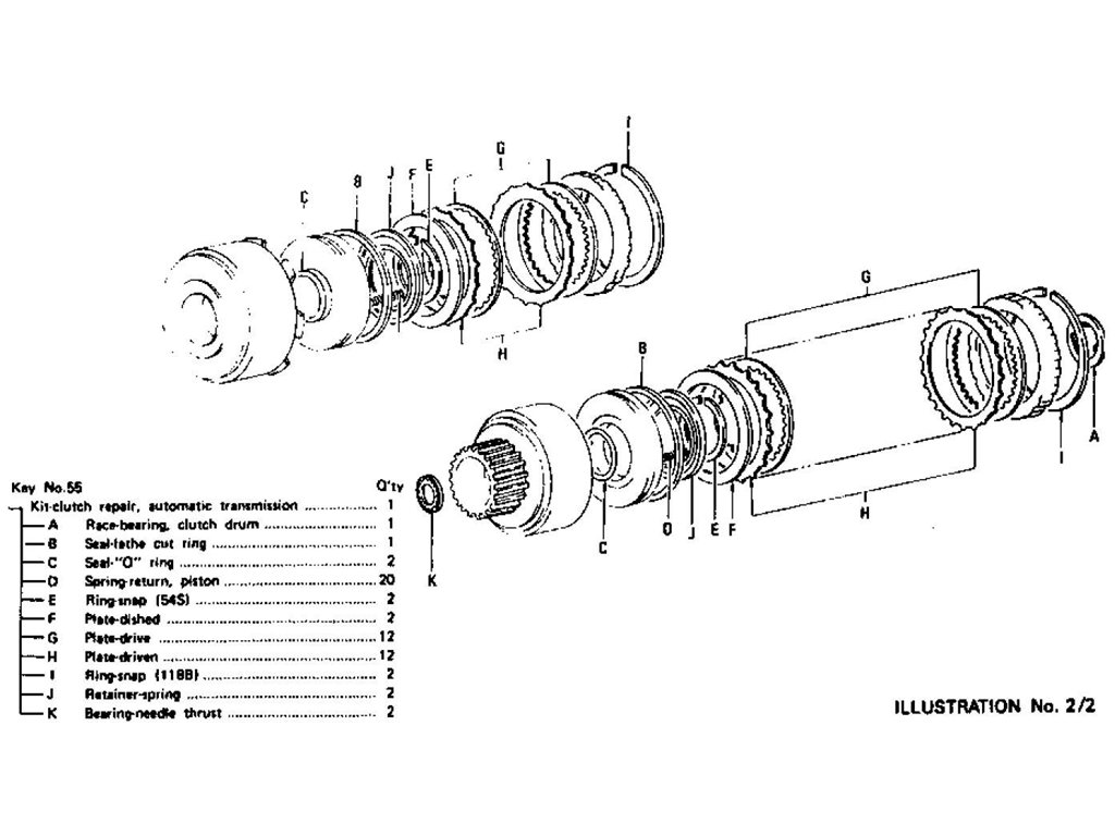 Oil Pump Clutch & Brake (Automatic-3N71B) (From Apr.-'71)