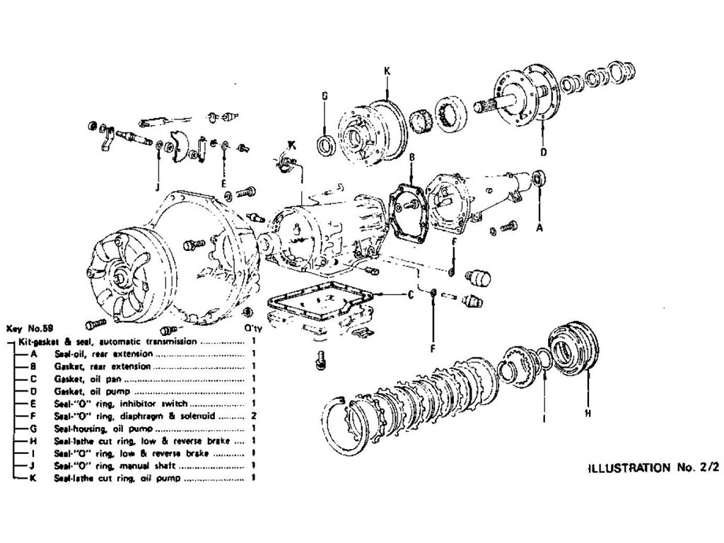Transmission Case & Fitting (Automatic-3N71B) (From Apr.-'71)